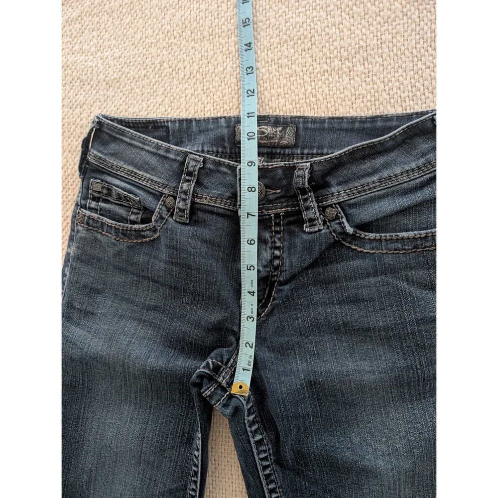 Silver Jeans Co Suki Surplus Dark Wash Bootcut Jeans W28 L30‎ Contrast Stitch